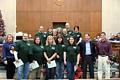 Mayor DePiero and Councilwoman Mary Galinas honor the newest members of CERT (COMMUNITY EMERGENCY RESPONSE TEAM) at the Parma City Councili meeting December 6.