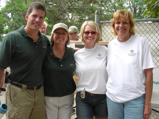Mayor DePiero with JoAnn Mason, Meghann McCall, and Shelley Cullins at the Mayor's Annual Golf Outing held on July 21, 2006.