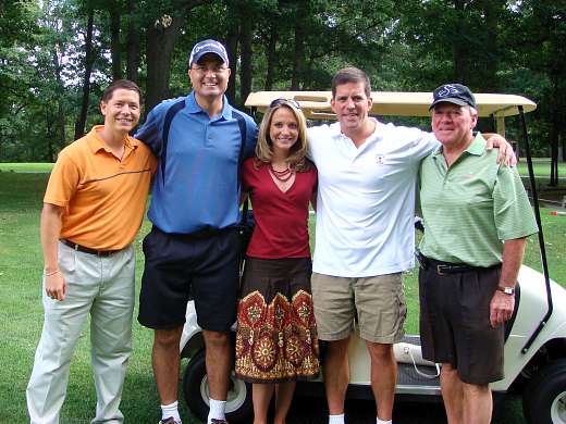 Mayor Dean DePiero's 5th Annual Golf Outing on July 20th. Photographed are Ward 2 Councilman Sean Brennan, Shawn Beres, Kathleen Cochrane, Mayor DePiero, and Jerry DePiero.